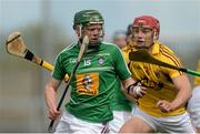 7 June 2015; Darragh Clinton, Westmeath, in action against Lee Chin, Wexford. Leinster GAA Hurling Senior Championship Quarter-Final, Westmeath v Wexford. Cusack Park, Mullingar, Co. Westmeath. Picture credit: Piaras Ó Mídheach / SPORTSFILE