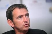 4 August 2008; Bohemians manager Pat Fenlon speaking at a press conference ahead of the Bohemians v Shamrock Rovers eircom league match. Dalymount Park, Dublin. Picture credit: Pat Murphy / SPORTSFILE