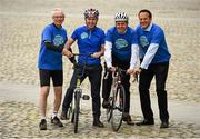 8 June 2015; At the launch of the inaugural Great Dublin Bike Ride, which was launched jointly by the Irish Sports Council and Cycling Ireland were, from left, Chief Executive of the Irish Sports Council, John Treacy, ambassador for the Bike Ride Ray D’Arcy, Minister for Transport, Tourism and Sport, Paschal Donohoe, TD, and Minister for Health, Leo Varadkar, TD. The Great Dublin Bike Ride takes place on Sunday 13th September and will be a flagship event in Ireland for the European Week of Sport (7-13th September). Smithfield, Dublin. Photo by Sportsfile