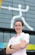 7 August 2008; Irish fencer Siobhan Byrne outside the Fencing Hall where she will compete on Saturday. Beijing 2008 - Games of the XXIX Olympiad, Fencing Hall of National Convention Centre, Olympic Green, Beijing, China. Picture credit: Brendan Moran / SPORTSFILE