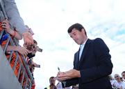 7 August 2008; Sunderland manager Roy Keane signs autographs before the game. Pre-season friendly, Athone Town v Sunderland, Lisseywoolen, Athlone, Co. Westmeath. Picture credit: Pat Murphy / SPORTSFILE