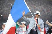 8 August 2008; A member of the of the France team during the Opening Ceremony of the XXIX Olympic Games. Beijing 2008 - Games of the XXIX Olympiad, National Stadium, Olympic Green, Beijing, China. Picture credit: Ray McManus / SPORTSFILE