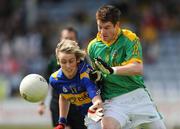 9 August 2008; Sean Curran, Meath, in action against Conor Sweeney, Tipperary. ESB GAA Football All-Ireland Minor Championship Quarter-Final, Meath v Tipperary, O'Moore Park, Portlaoise, Co Laois. Photo by Sportsfile