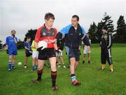 7 August 2008; Halifax GaelicPerformace Ambassador Paul Casey with Ronan McParland, from Hilltown, Co. Down, during a Haifax GaelicPerformance Camp. Founded by Monaghan senior county footballer Dermot McArdle, Halifax GaelicPerformace camps are Ireland's only residential and non-residential Gaelic football camps for 12-16 year old girls and boys. St. Patrick’s College, Drumcondra, Co. Dublin. Picture credit: Brian Lawless / SPORTSFILE