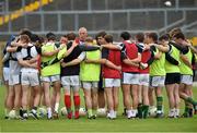 11 June 2015; The Kerry squad gather together in a huddle with manager Eamonn Fitzmaurice and trainer Cian O'Neill during squad training. Fitzgerald Stadium, Killarney, Co. Kerry. Picture credit: Diarmuid Greene / SPORTSFILE