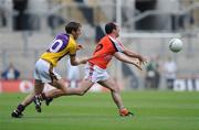 9 August 2008; Martin O'rourke, Armagh, in action against Redmond Barry, Wexford. GAA Football All-Ireland Senior Championship Quarter-Final, Armagh v Wexford, Croke Park, Dublin. Picture credit: Stephen McCarthy / SPORTSFILE