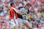 9 August 2008; Anthony Masterson, Wexford, in action against Steven McDonnell, Armagh. GAA Football All-Ireland Senior Championship Quarter-Final, Armagh v Wexford, Croke Park, Dublin. Picture credit: Pat Murphy / SPORTSFILE