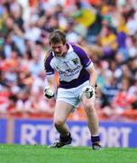 9 August 2008; Wexford goalkeeper Anthony Masterson celebrates after his side scored a goal. GAA Football All-Ireland Senior Championship Quarter-Final, Armagh v Wexford, Croke Park, Dublin. Picture credit: Pat Murphy / SPORTSFILE