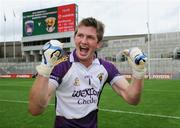 9 August 2008; Wexford goalkeeper Anthony Masterson celebrates after the game. GAA Football All-Ireland Senior Championship Quarter-Final, Armagh v Wexford, Croke Park, Dublin. Picture credit: Pat Murphy / SPORTSFILE