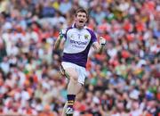 9 August 2008; Wexford goalkeeper Anthony Masterson celebrates after a late point. GAA Football All-Ireland Senior Championship Quarter-Final, Armagh v Wexford, Croke Park, Dublin. Picture credit: Pat Murphy / SPORTSFILE