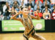 10 August 2008; Yukako Shingu, Japan, competing in the finals of the 29th World Baton Championship, which featured 650 competitors from 22 countries. University Arena, Limerick. Picture credit: Kieran Clancy / SPORTSFILE