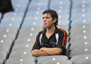 9 August 2008; A dejected Armagh supporter watches on during the match between Kerry and Galway. GAA Football All-Ireland Senior Championship Quarter-Final, Armagh v Wexford, Croke Park, Dublin. Picture credit: Stephen McCarthy / SPORTSFILE