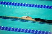 14 August 2008; Ireland's Melanie Nocher in action during her heat of the women's 200m Backstroke, which she won in a time of 2.12.29 but failed to qualify for the semi-finals. Beijing 2008 - Games of the XXIX Olympiad, National Aquatic Centre, Olympic Green, Beijing, China. Picture credit: Brendan Moran / SPORTSFILE