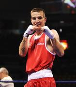 10 August 2008; Ireland's John Joe Joyce after he defeated Gyula Kate, of Hungary, in the 'Round of 32' Light Welter, 64 kg, contest. Beijing 2008 - Games of the XXIX Olympiad, Beijing Workers Gymnasium, Olympic Green, Beijing, China. Picture credit: Ray McManus / SPORTSFILE