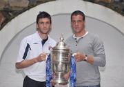 13 August 2008; Bohemians' Killian Brennan, left, with Drogheda United's Graham Gartland ahead of their FAI Ford Cup 4th Round match which takes place this Friday 15th August. Wilson Hartnell Public Relations, Ely Place, Dublin. Picture credit: Brian Lawless / SPORTSFILE