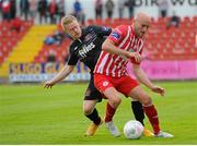 12 June 2015; Alan Keane, Sligo Rovers, right, battles for the ball with Daryl Horgan, Dundalk. SSE Airtricity League Premier Division, Sligo Rovers v Dundalk, The Showgrounds, Sligo. Picture credit: Seb Daly / SPORTSFILE