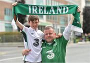 13 June 2015; Republic of Ireland supporters Jamie, left, and Mark Rooney, from Mullinager, Co. Westmeath, ahead the game. UEFA EURO 2016 Championship Qualifier, Group D, Republic of Ireland v Scotland, Aviva Stadium, Lansdowne Road, Dublin. Picture credit: Matt Browne / SPORTSFILE