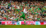 13 June 2015; Marc Wilson, Republic of Ireland, in action against Steven Fletcher, Scotland. UEFA EURO 2016 Championship Qualifier, Group D, Republic of Ireland v Scotland, Aviva Stadium, Lansdowne Road, Dublin. Picture credit: Seb Daly / SPORTSFILE