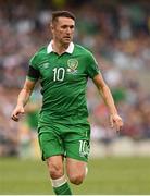 13 June 2015; Robbie Keane, Republic of Ireland, takes to the field as a second half substitute. UEFA EURO 2016 Championship Qualifier, Group D, Republic of Ireland v Scotland, Aviva Stadium, Lansdowne Road, Dublin. Picture credit: Matt Browne / SPORTSFILE