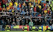 13 June 2015; Romanian supporters during the game. UEFA EURO 2016 Championship Qualifier, Group F, Northern Ireland v Romania, Windsor Park, Belfast, Co. Antrim. Picture credit: Oliver McVeigh / SPORTSFILE