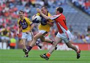 9 August 2008; Adrian Morrissey, Wexford, in action against Martin O'Rourke, Armagh. GAA Football All-Ireland Senior Championship Quarter-Final, Armagh v Wexford, Croke Park, Dublin. Picture credit: Pat Murphy / SPORTSFILE