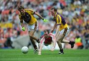 9 August 2008; Ciaran McKeever, Armagh, in action against Brian Malone, left, and Davis Walsh, Wexford. GAA Football All-Ireland Senior Championship Quarter-Final, Armagh v Wexford, Croke Park, Dublin. Picture credit: Stephen McCarthy / SPORTSFILE