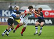 15 August 2008; Robbie Diack, Ulster, in action against Tom Cheeseman, and Shaun Berne, Bath. Pre-Season Friendly, Ulster v Bath, Ravenhill Park, Belfast, Co. Antrim. Picture credit: Oliver McVeigh / SPORTSFILE