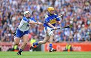 17 August 2008; Shane McGrath, Tipperary, in action against Eoin Murphy, Waterford. GAA Hurling All-Ireland Senior Championship Semi-Final, Tipperary v Waterford, Croke Park, Dublin. Picture credit: Pat Murphy / SPORTSFILE