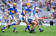 17 August 2008; Stephen Molumphy, Waterford, in action against Tipperary's, from left, Shane McGrath, Seamus Callinan and Hugh Maloney. GAA Hurling All-Ireland Senior Championship Semi-Final, Tipperary v Waterford, Croke Park, Dublin. Picture credit: Pat Murphy / SPORTSFILE