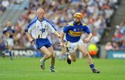 17 August 2008; Eamon Corcoran, Tipperary, in action against Declan Prendergast, Waterford. GAA Hurling All-Ireland Senior Championship Semi-Final, Tipperary v Waterford, Croke Park, Dublin. Picture credit: Stephen McCarthy / SPORTSFILE