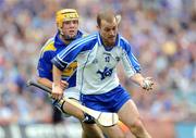 17 August 2008; Eoin McGrath, Waterford, in action against James Woodlock, Tipperary. GAA Hurling All-Ireland Senior Championship Semi-Final, Tipperary v Waterford, Croke Park, Dublin. Picture credit: Stephen McCarthy / SPORTSFILE