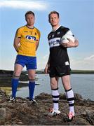 15 June 2015; Roscommon's Niall Daly, left, and Sligo's Mark Breheny in attendance at the Connacht GAA Football Senior Championship Semi-Final Preview. Rosses Point, Sligo. Picture credit: Ramsey Cardy / SPORTSFILE