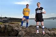 15 June 2015; Roscommon's Niall Daly, left, and Sligo's Mark Breheny in attendance at the Connacht GAA Football Senior Championship Semi-Final Preview. Rosses Point, Sligo. Picture credit: Ramsey Cardy / SPORTSFILE