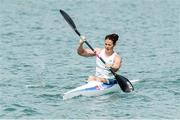 16 June 2015; Jenny Egan, Ireland, after competing in the B final of the Canoe Sprint Women's Kayak Single (K1) 500m event. 2015 European Games, Mingachevir, Baku, Azerbaijan. Picture credit: SPORTSFILE