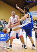 21 August 2008; Adam Waczynski, Poland, in action against Hlynur Baeringsson, Iceland. Emerald Hoops Day 1, Poland v Iceland, National Basketball Arena, Tallaght, Co. Dublin. Picture credit: Stephen McCarthy / SPORTSFILE