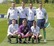 18 June 2015; Ireland team before the game. This tournament is the only chance the Irish team have to secure a precious qualifying spot for the 2016 Rio Paralympic Games. 2015 CP Football World Championships, Ireland v Australia. St. George’s Park, Tatenhill, Burton-upon-Trent, Staffordshire, United Kingdom. Picture credit: Magi Haroun / SPORTSFILE