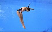 19 June 2015; Natasha MacManus, Ireland, competes in the preliminary round of the Women's Diving 1m Springboard event. 2015 European Games, European Games Park, Baku, Azerbaijan. Picture credit: Stephen McCarthy / SPORTSFILE