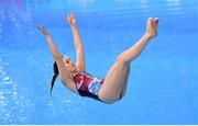 19 June 2015; Natasha MacManus, Ireland, competes in the preliminary round of the Women's Diving 1m Springboard event. 2015 European Games, European Games Park, Baku, Azerbaijan. Picture credit: Stephen McCarthy / SPORTSFILE