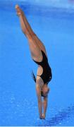 19 June 2015; Daphne Wils, Netherlands, competes in the preliminary round of the Women's Diving 1m Springboard event. 2015 European Games, European Games Park, Baku, Azerbaijan. Picture credit: Stephen McCarthy / SPORTSFILE