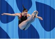 19 June 2015; Diana Shelestyuk, Ukraine, competes in the preliminary round of the Women's Diving 1m Springboard event. 2015 European Games, European Games Park, Baku, Azerbaijan. Picture credit: Stephen McCarthy / SPORTSFILE