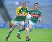 24 August 2008; Cian Tobin, Kerry, in action against David Dolan, Mayo. ESB GAA Football All-Ireland Minor Championship Semi-Final, Kerry v Mayo, Croke Park, Dublin. Picture credit: David Maher / SPORTSFILE