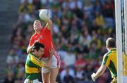 24 August 2008; James Masters, Cork, beats Tom O'Sullivan, Kerry, to score his side's second goal during the closing stages of the game. GAA Football All-Ireland Senior Championship Semi-Final, Kerry v Cork, Croke Park, Dublin. Picture credit: David Maher / SPORTSFILE