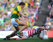 24 August 2008; Eoin Brosnan, Kerry, in action against Alan Quirke, Cork. GAA Football All-Ireland Senior Championship Semi-Final, Kerry v Cork, Croke Park, Dublin. Picture credit: Brian Lawless / SPORTSFILE