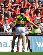 24 August 2008; Donncha O'Connor, Cork, in a tussle with Aidan O'Mahony, Kerry. GAA Football All-Ireland Senior Championship Semi-Final, Kerry v Cork, Croke Park, Dublin. Photo by Sportsfile