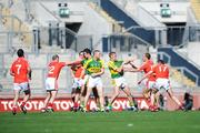 24 August 2008; Cork and Kerry players tussle during the match. GAA Football All-Ireland Senior Championship Semi-Final, Kerry v Cork, Croke Park, Dublin. Picture credit: Brian Lawless / SPORTSFILE