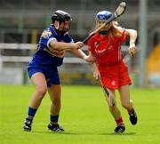 24 August 2008; Rachael Moloney, Cork, in action against Tishy O'Halloran, Tipperary. Gala All-Ireland Camogie Semi-Final, Cork v Tipperary, Nowlan Park, Kilkenny. Picture credit: Matt Browne / SPORTSFILE