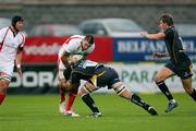 27 August 2008; Ryan Caldwell, Ulster, in action against Netani Talei, Worcester. Pre-season Friendly, Ulster v Worcester, Ravenhill Park, Belfast. Picture credit: Oliver McVeigh / SPORTSFILE