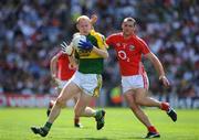 31 August 2008; Seamus Scanlon, Kerry, in action against Pierse O'Neill, Cork. GAA Football All-Ireland Senior Championship Semi-Final Replay, Kerry v Cork, Croke Park, Dublin. Picture credit: Brendan Moran / SPORTSFILE