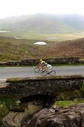 30 August 2008; Jay Thomson, MTN Energade, left, and Sean Lacey, Irish National Team, on the approach to the summit of Conor Pass, Co. Kerry. 2008 Tour of Ireland - Stage 4, Limerick - Dingle. Picture credit: Stephen McCarthy / SPORTSFILE