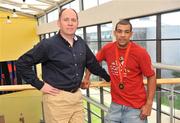 1 September 2008; Darren Sutherland and Dr. Giles Warrington at the announcement that Darren Sutherland is to co-present with Dr. Warrington at NCTC Coaching Forum in DCU on 13th &14th September, see www.nctc.ul.ie for further details. Dublin City University, Dublin. Picture credit: David Maher / SPORTSFILE